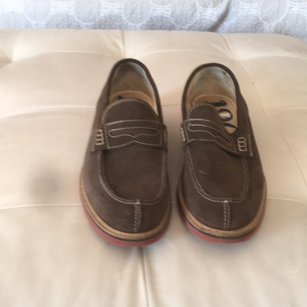 Genuine suede loafers.